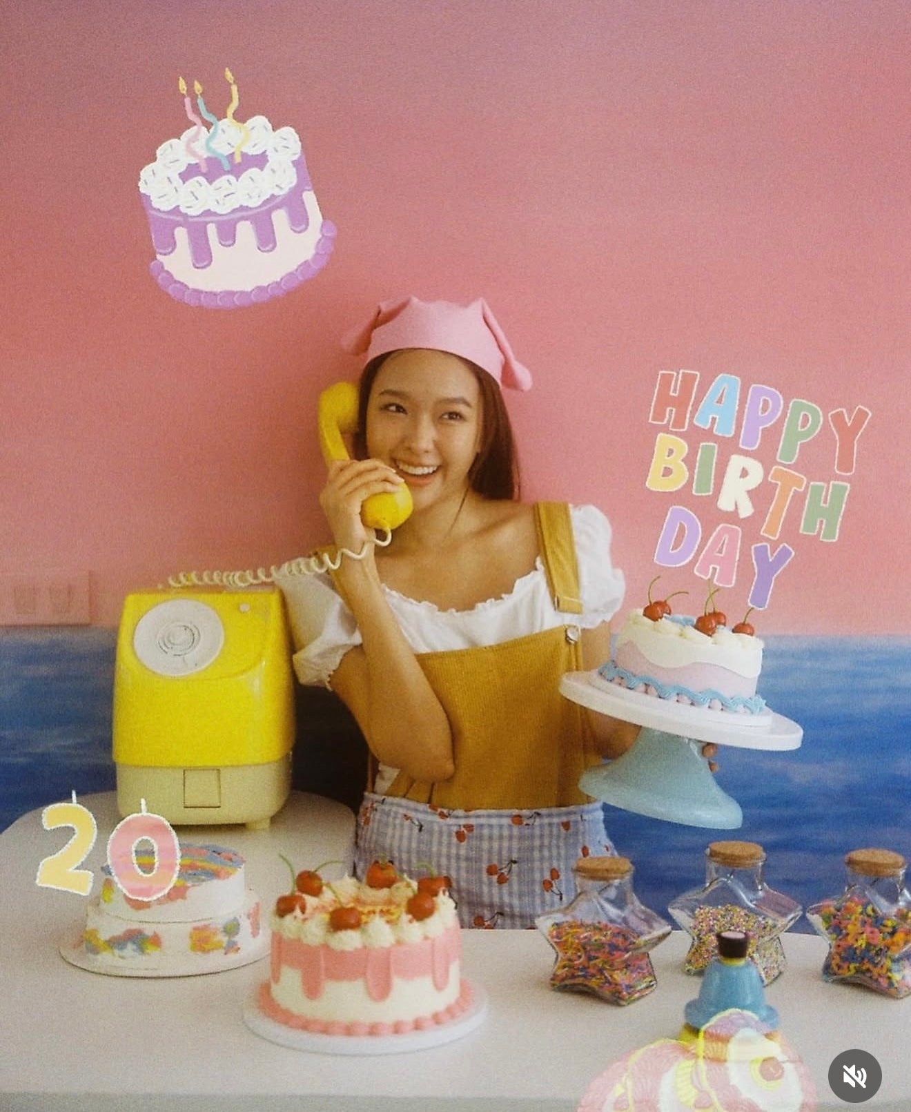 A girl has film Bake cake！（特效菲林）