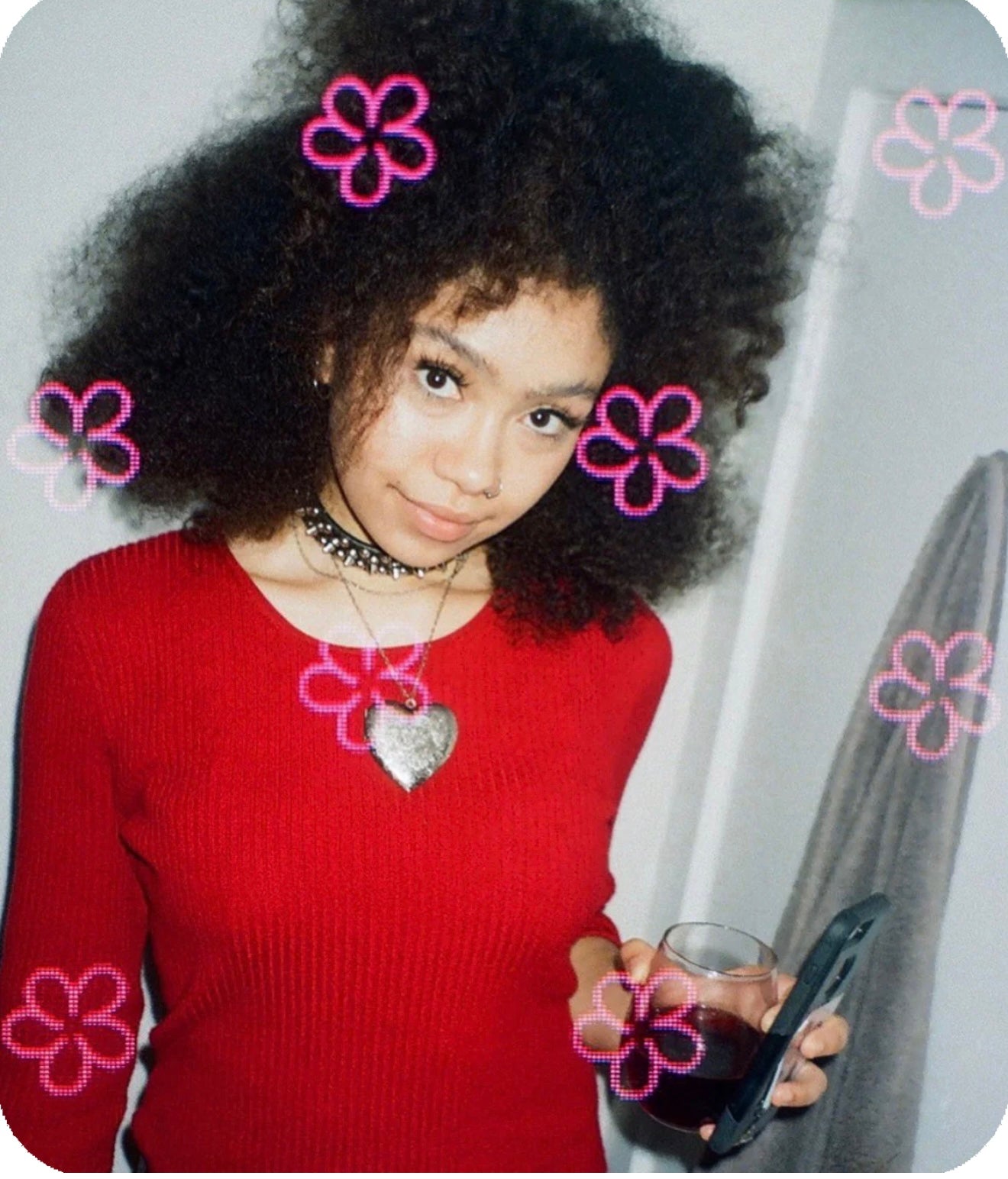 Bkifi Pink flower 特效菲林