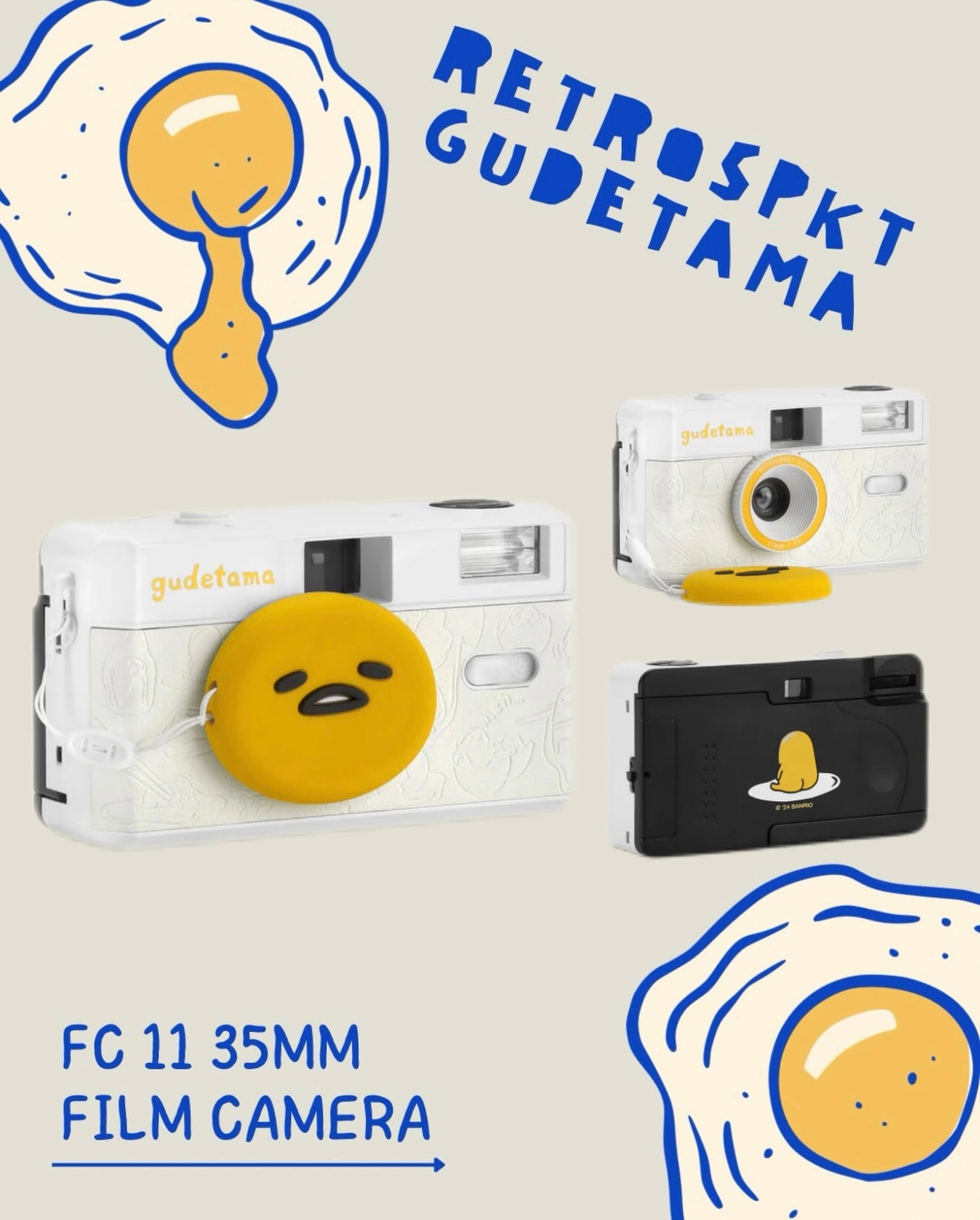 Retrospk Gudetama Film camera