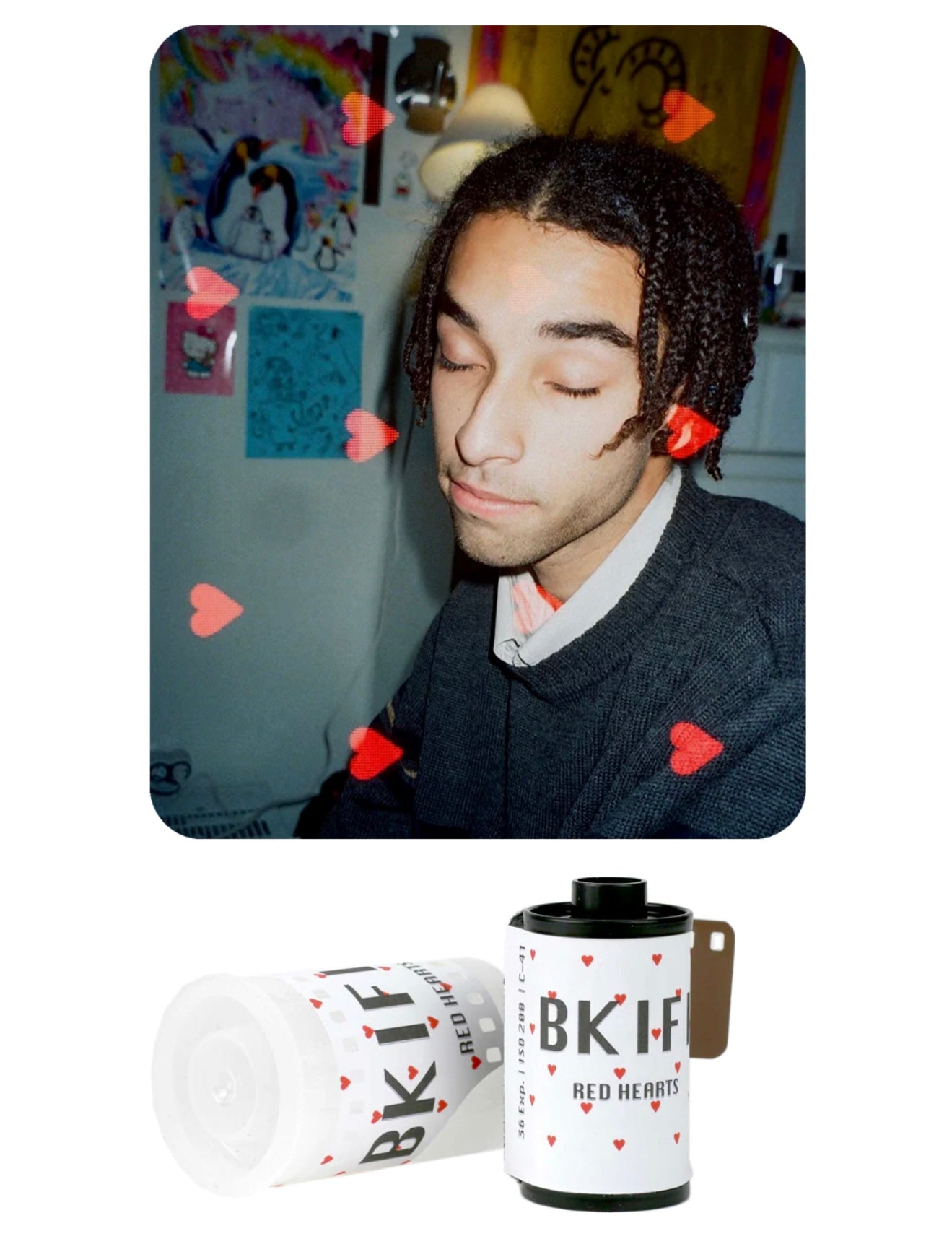 Bkifi red heart（特效菲林 ）