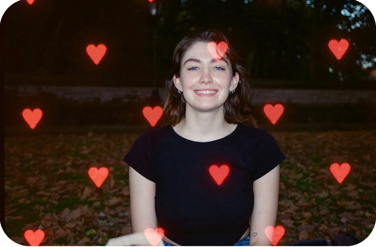 Bkifi red heart（特效菲林 ）